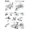 STELAŻ KUFRA BOCZNEGO 3P SHAD DO KAWASAKI ER6 N/6F