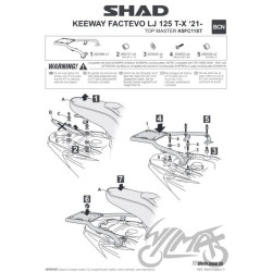 STELAŻ KUFRA TYŁ SHAD DO KEEWAY FACT EVO 125