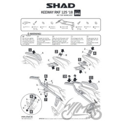 STELAŻ KUFRA TYŁ SHAD DO KEEWAY RKF 125 18-19