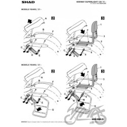 OPARCIE PASAŻERA SHAD DO KEEWAY SUPERLIGHT 125