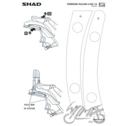 STELAŻ KUFRA BOCZNEGO 3P SHAD DO KAWASAKI VULCAN S