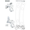 STELAŻ KUFRA BOCZNEGO 3P SHAD DO KAWASAKI VULCAN S