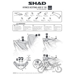STELAŻ KUFRA TYŁ SHAD DO KYMCO XCITING 400 2018