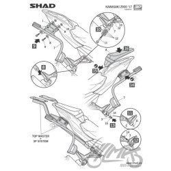 STELAŻ KUFRA BOCZNEGO 3P SHAD DO KAWASAKI Z900