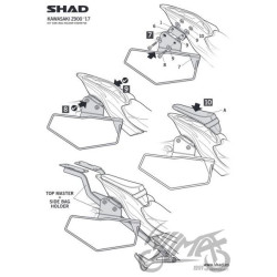 STELAŻ SAKW PÓŁSZTYWNYCH SHAD DO KAWASAKI Z 900 17