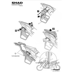 STELAŻ SAKWY BOCZNEJ SR DO KAWASAKI Z900