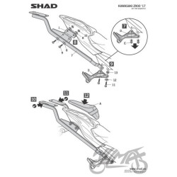STELAŻ KUFRA TYŁ SHAD DO KAWASAKI Z 900
