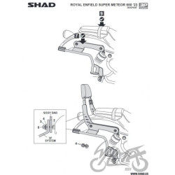 STELAŻ KUFRA BOCZNEGO 3P SHAD DO ROYAL ENFIELD SUP