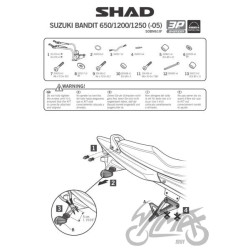 STELAŻ KUFRA BOCZNEGO 3P SHAD DO SUZUKI BANDIT