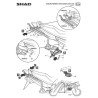 STELAŻ KUFRA BOCZNEGO 3P SHAD DO SUZUKI BANDIT