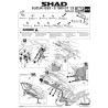 STELAŻ KUFRA BOCZNEGO 3P SHAD DO SUZUKI GSX-S 1000
