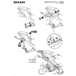 STELAŻ KUFRA BOCZNEGO 3P SHAD DO SUZUKI GSX-S 125