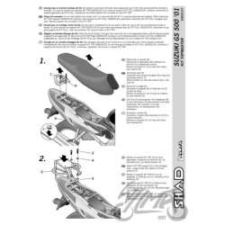 STELAŻ KUFRA TYŁ SHAD DO SUZUKI GS 500