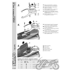 STELAŻ KUFRA TYŁ SHAD DO SUZUKI V-STROM DL