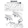 STELAŻ KUFRA BOCZNEGO 3P SHAD DO SUZUKI V-STROM DL