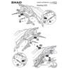 STELAŻ KUFRA BOCZNEGO 3P SHAD DO SUZUKI V-STROM DL