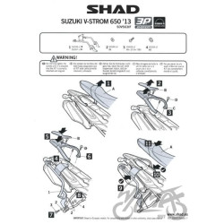 STELAŻ KUFRA BOCZNEGO 3P SHAD DO SUZUKI V-STROM DL