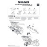 STELAŻ KUFRA TYŁ SHAD DO SUZUKI V-STROM 800 DE