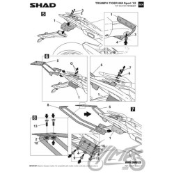 STELAŻ KUFRA TYŁ SHAD DO TRIUMPH TIGER 660