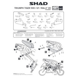 STELAŻ KUFRA BOCZNEGO 4P SHAD TERRA DO TRIUMPH TIG