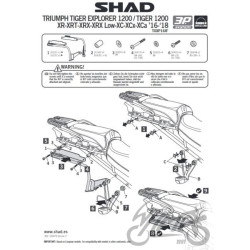 STELAŻ KUFRA BOCZNEGO 3P SHAD DO TRIUMPH TIGER EXP