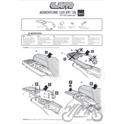 STELAŻ KUFRA TYŁ SHAD DO UM DSR ADVENTURE 125