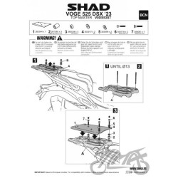 STELAŻ KUFRA TYŁ SHAD DO VOGE 525 DSX