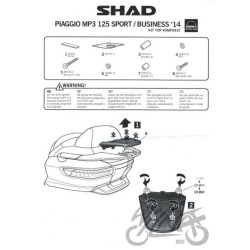 STELAŻ KUFRA TYŁ SHAD DO PIAGGIO MP3 SPORT