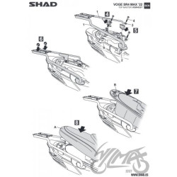 STELAŻ KUFRA TYŁ SHAD DO VOGE SR4 MAX