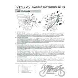 STELAŻ KUFRA TYŁ SHAD DO PIAGGIO TYPHOON 50