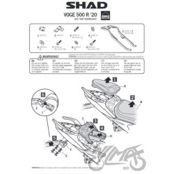 STELAŻ KUFRA TYŁ SHAD DO VOGE 500R