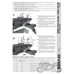 STELAŻ KUFRA TYŁ SHAD DO BMW F650GS F800GS F700GS