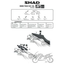 STELAŻ KUFRA BOCZNEGO 3P SHAD DO BMW F800-R