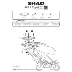 STELAŻ KUFRA TYŁ SHAD DO BMW G310GS 17-18