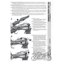STELAŻ KUFRA TYŁ SHAD DO YAMAHA FAZER FZ6