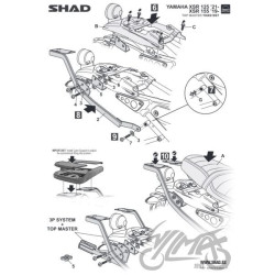 STELAŻ KUFRA TYŁ SHAD DO YAMAHA XSR 125