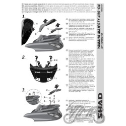 STELAŻ KUFRA TYŁ SHAD DO YAMAHA MAJESTY 400