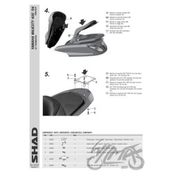 STELAŻ KUFRA TYŁ SHAD DO YAMAHA MAJESTY 400
