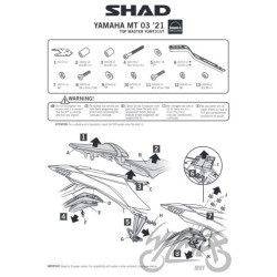 STELAŻ KUFRA TYŁ SHAD DO YAMAHA MT 03