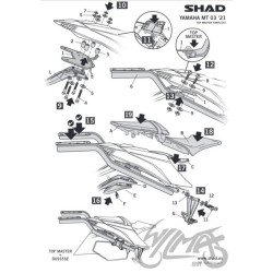 STELAŻ KUFRA TYŁ SHAD DO YAMAHA MT 03