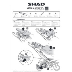 STELAŻ KUFRA TYŁ SHAD DO YAMAHA MT 03
