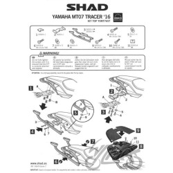 STELAŻ KUFRA TYŁ SHAD DO YAMAHA MT 07