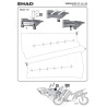 STELAŻ DO SAKW PÓŁSZTYWNYCH SHAD DO YAMAHA MT07 18