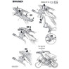 STELAŻ KUFRA BOCZNEGO 3P SHAD DO YAMAHA MT 09 / SP