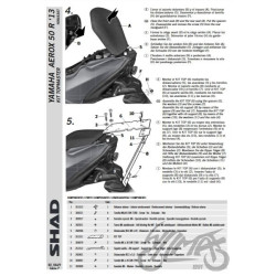 STELAŻ KUFRA TYŁ SHAD DO YAMAHA AEROX