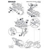 STELAŻ KUFRA BOCZNEGO 3P SHAD DO YAMAHA TRACER 900