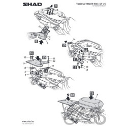 STELAŻ KUFRA TYŁ SHAD DO YAMAHA TRACER 9/GT