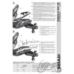 STELAŻ KUFRA TYŁ SHAD DO YAMAHA DIVERSION XJ 600 N