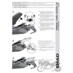 STELAŻ KUFRA TYŁ SHAD DO YAMAHA X-MAX 125 250