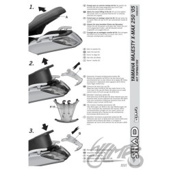 STELAŻ KUFRA TYŁ SHAD DO YAMAHA X-MAX 125 250